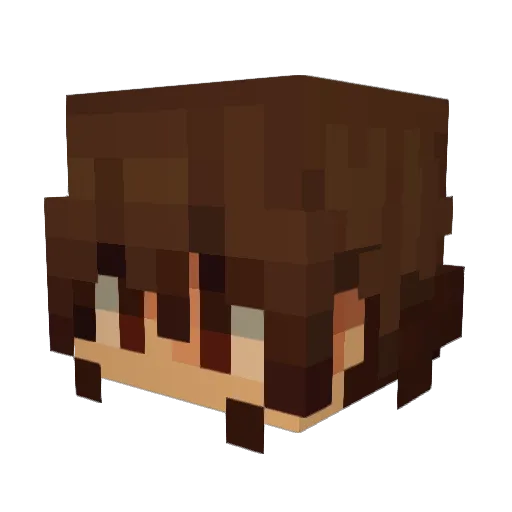 Ashtifi Minecraft avatar head, 3D render