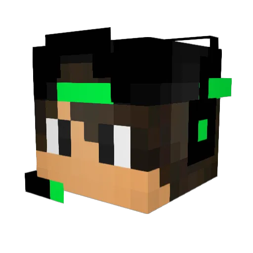 AshtonSurfFTWYT Minecraft avatar head, 3D render