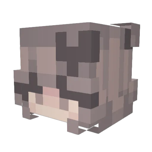 Ashton_Angel34 Minecraft avatar head, 3D render