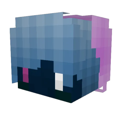 Ashton_HD Minecraft avatar head, 3D render