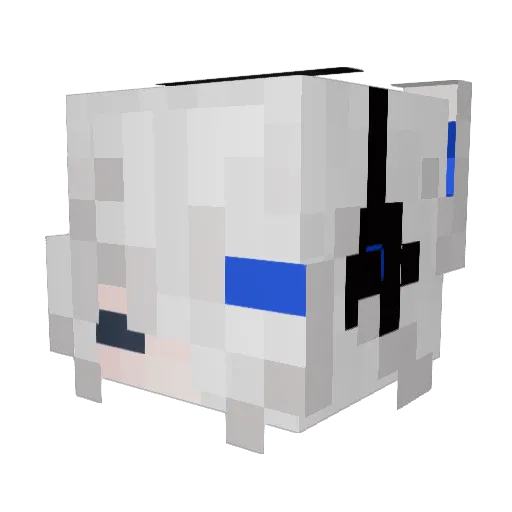 Ashtray_7 Minecraft avatar head, 3D render