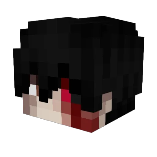 Ashttyr Minecraft avatar head, 3D render