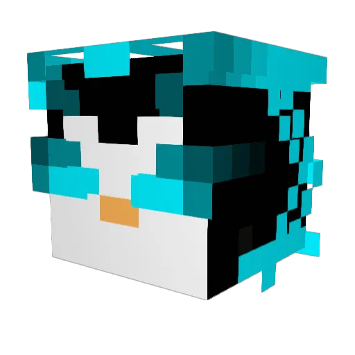Ashtynss Minecraft avatar head, 3D render