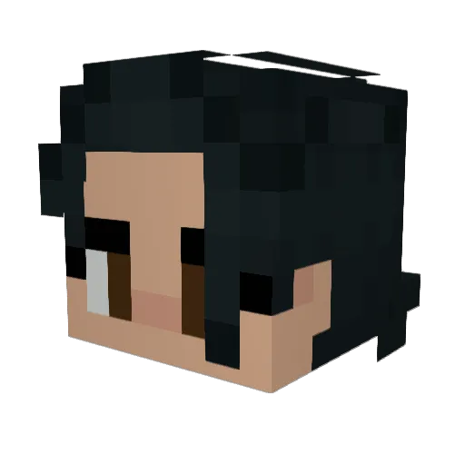 Ashu_Sama Minecraft avatar head, 3D render