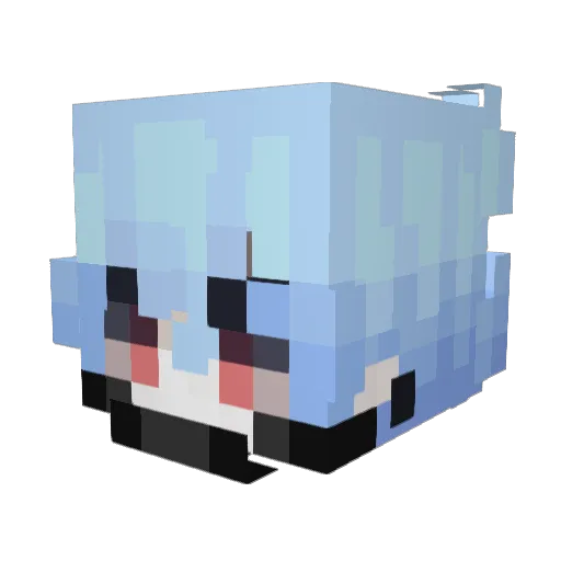 Ashutto Minecraft avatar head, 3D render
