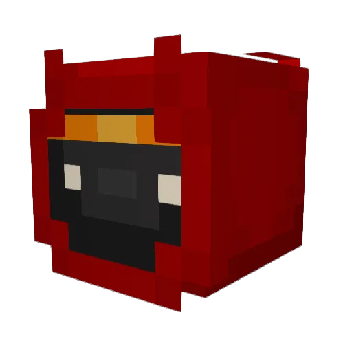 Ashwoop Minecraft avatar head, 3D render