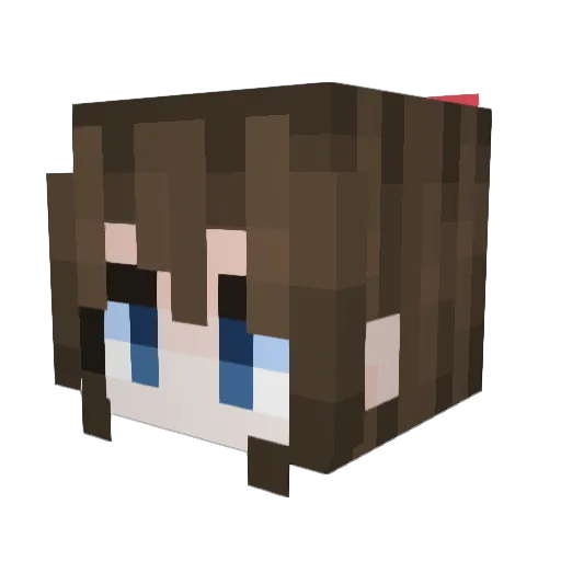 Ashxl3y Minecraft avatar head, 3D render