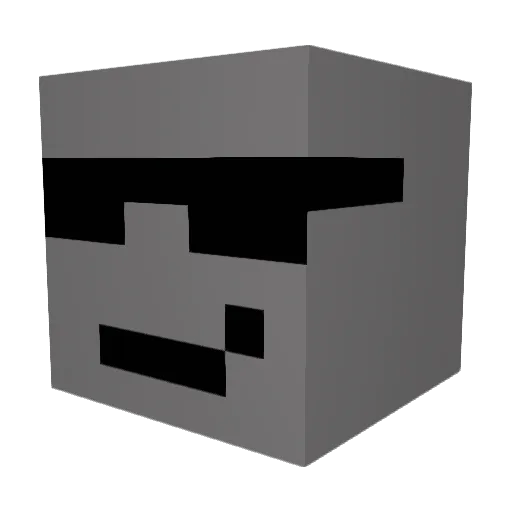 Ashy123 Minecraft avatar head, 3D render