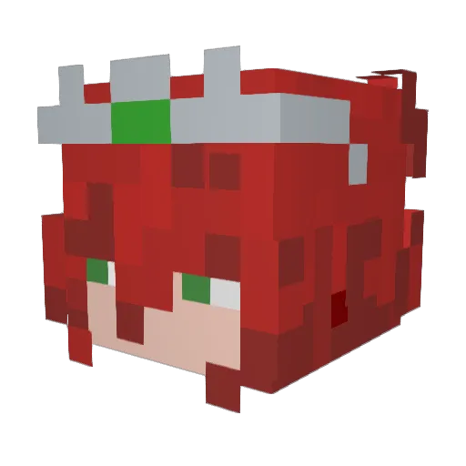Ashy201 Minecraft avatar head, 3D render