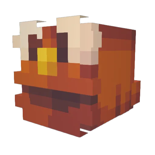 Ashy4256 Minecraft avatar head, 3D render