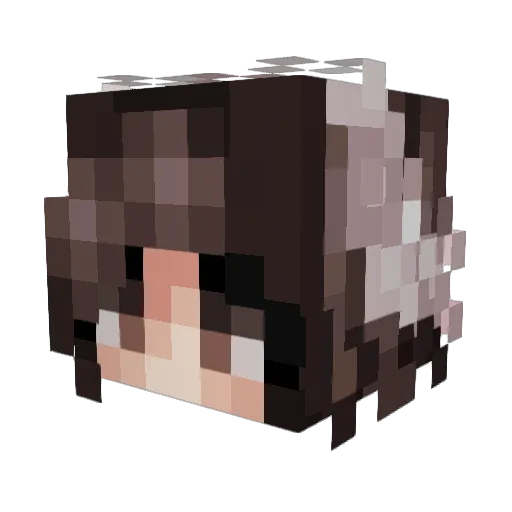 AshyVee Minecraft avatar head, 3D render