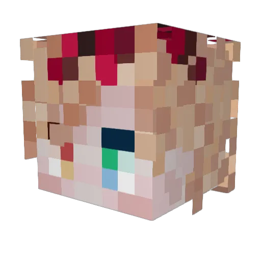 Ashy_Bashie69 Minecraft avatar head, 3D render