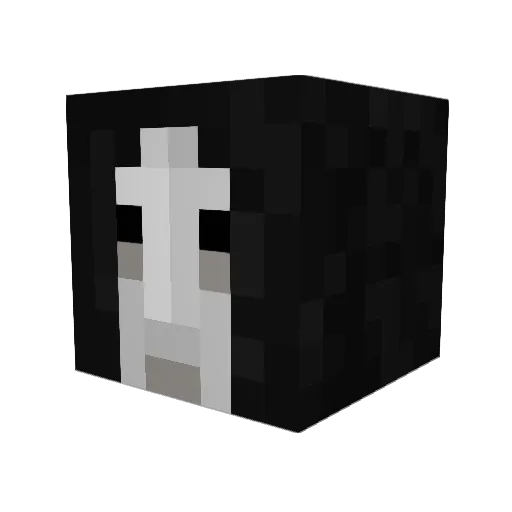 Ashy_sama Minecraft avatar head, 3D render