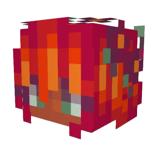 Ashybird Minecraft avatar head, 3D render
