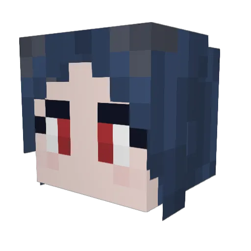 Ashyskies13 Minecraft avatar head, 3D render