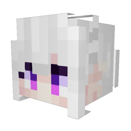 AsiaDaGG Minecraft avatar head, 3D render