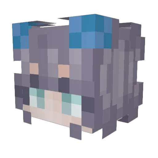 AsianButStupid Minecraft avatar head, 3D render