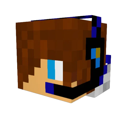 AsianFury Minecraft avatar head, 3D render