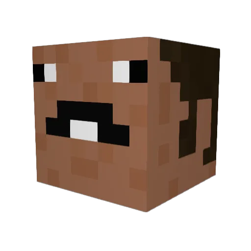 AsianJuan Minecraft avatar head, 3D render