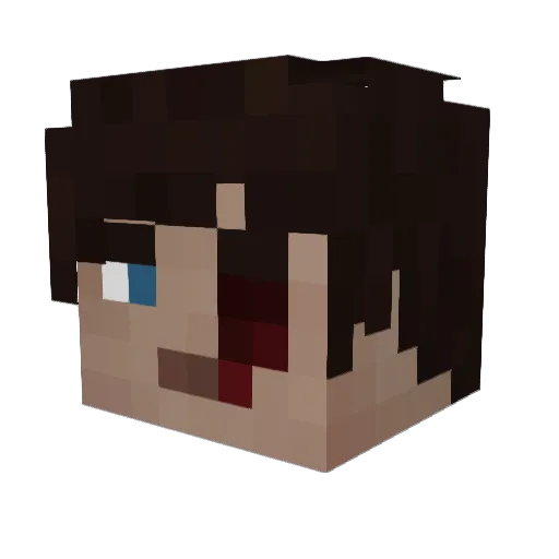AsianKevin08 Minecraft avatar head, 3D render