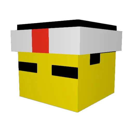 AsianKid24 Minecraft avatar head, 3D render