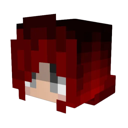 AsianLite Minecraft avatar head, 3D render