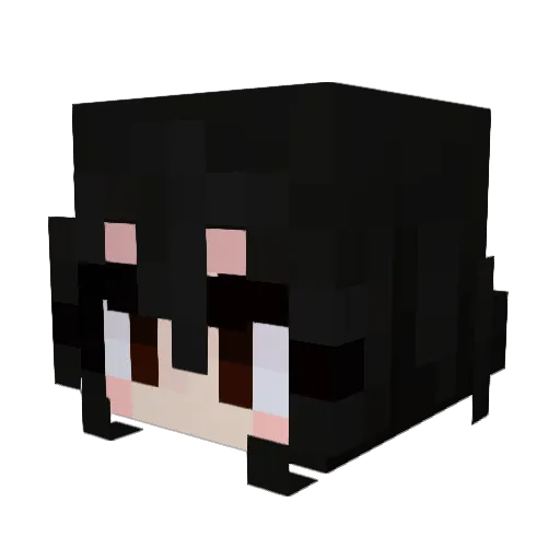 AsianMommyy Minecraft avatar head, 3D render