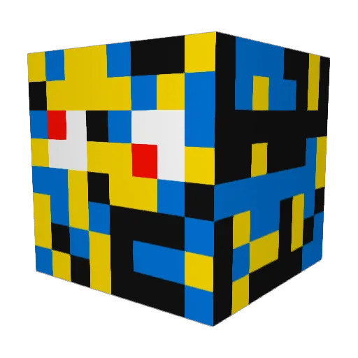 AsianPorcupine Minecraft avatar head, 3D render