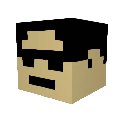 AsianPryde1 Minecraft avatar head, 3D render