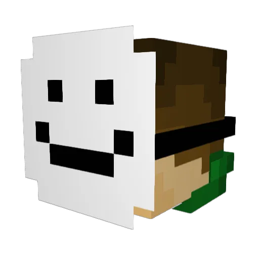 AsianRiceBowl Minecraft avatar head, 3D render