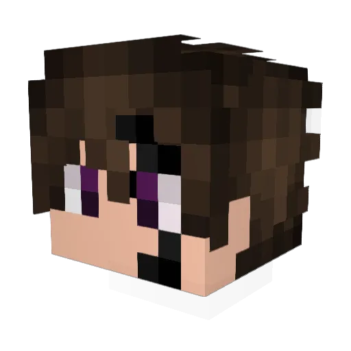 AsianScout Minecraft avatar head, 3D render