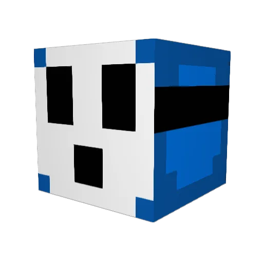 Asian_Walker Minecraft avatar head, 3D render