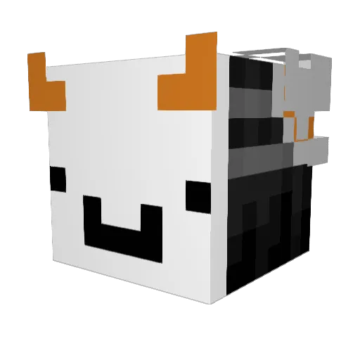 Asianjury Minecraft avatar head, 3D render
