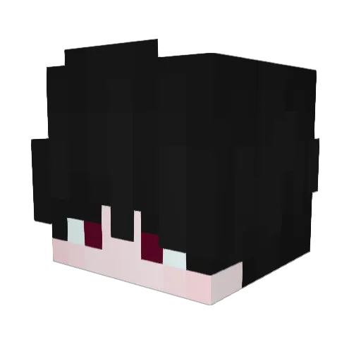 Asianrockers Minecraft avatar head, 3D render