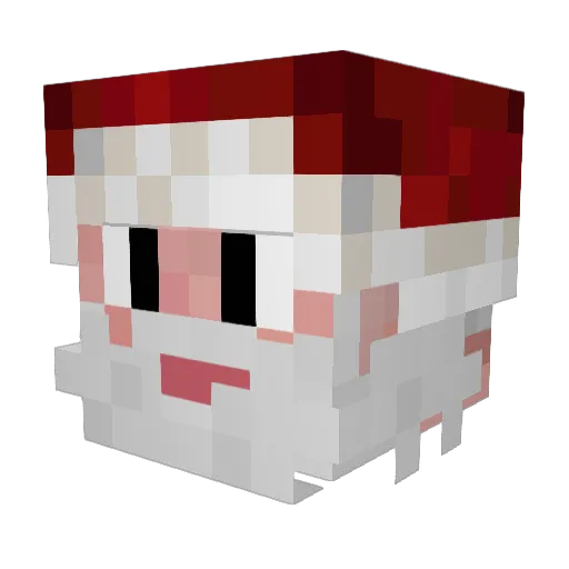 Asikk Minecraft avatar head, 3D render