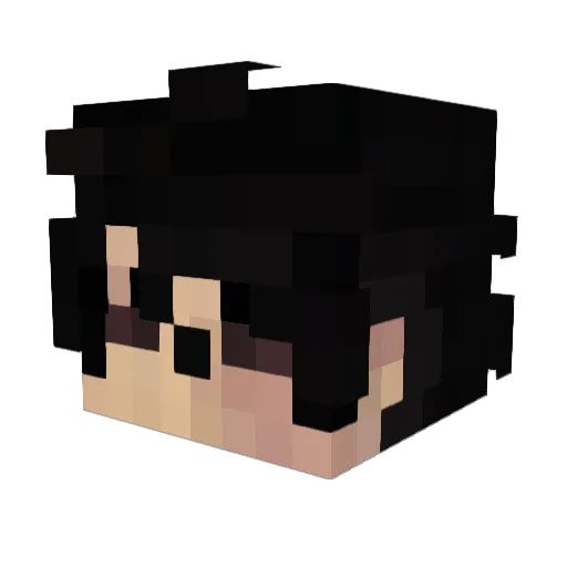 Asil707 Minecraft avatar head, 3D render