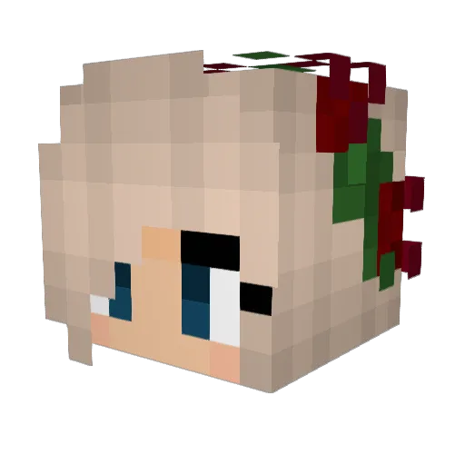 Asirae666 Minecraft avatar head, 3D render