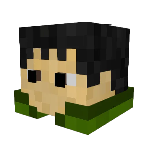 Asithious Minecraft avatar head, 3D render