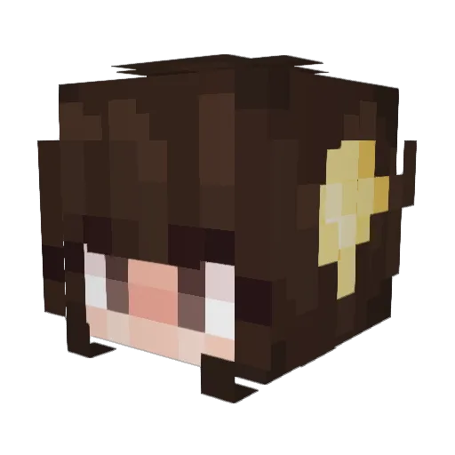 Ask2xrud Minecraft avatar head, 3D render