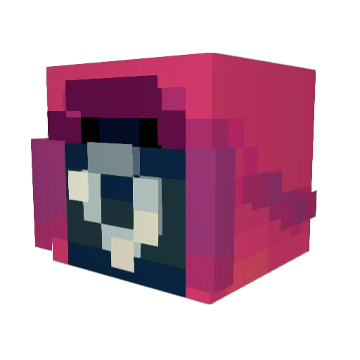 Ask3lad Minecraft avatar head, 3D render