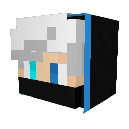 Askari2k Minecraft avatar head, 3D render