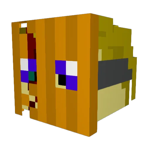 Aske1 Minecraft avatar head, 3D render