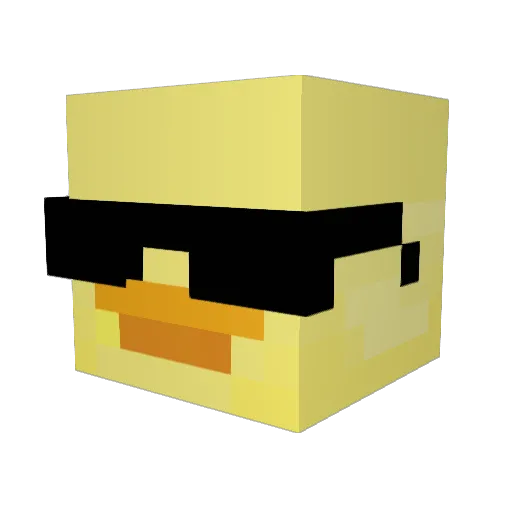 AskeOfc Minecraft avatar head, 3D render
