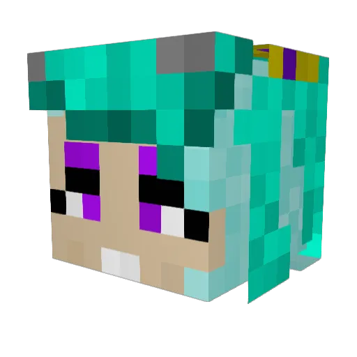 Askec Minecraft avatar head, 3D render