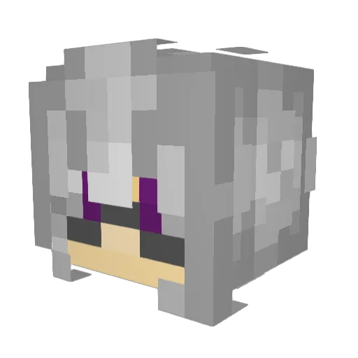 AskedGalaxy676 Minecraft avatar head, 3D render