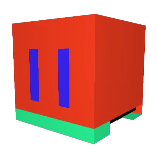Askednani Minecraft avatar head, 3D render