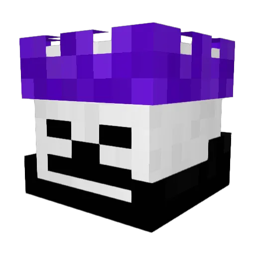 Askerado Minecraft avatar head, 3D render