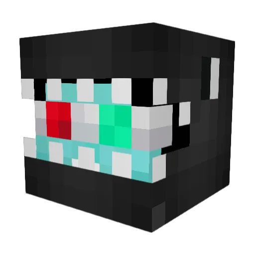 Askierow Minecraft avatar head, 3D render