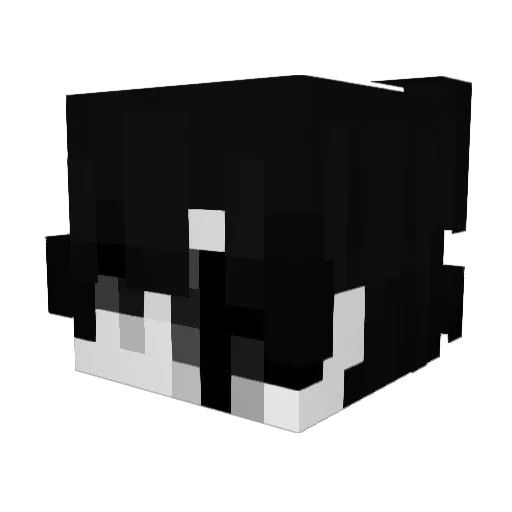AskingForChaos Minecraft avatar head, 3D render