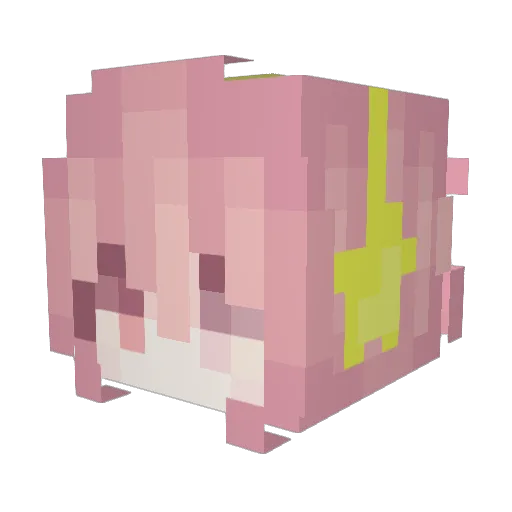 AskingYouOut Minecraft avatar head, 3D render